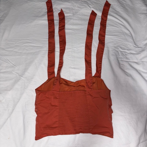 Forever 21 Rust Ruched Crop Top - Picture 3 of 5